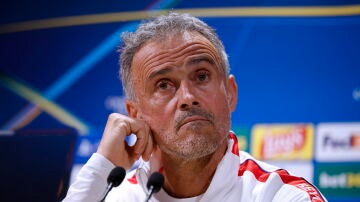 Luis Enrique, en rueda de prensa
