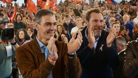 Pedro S&aacute;nchez en Valladolid durante la campa&ntilde;a electoral
