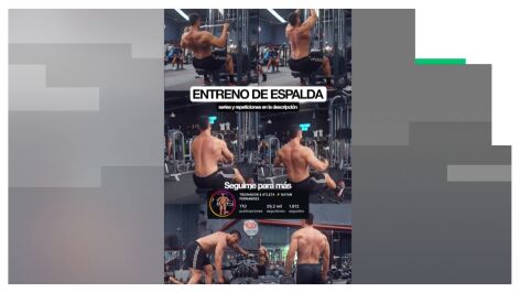 Un ejercicio de gimnasio publicado en redes sociales
