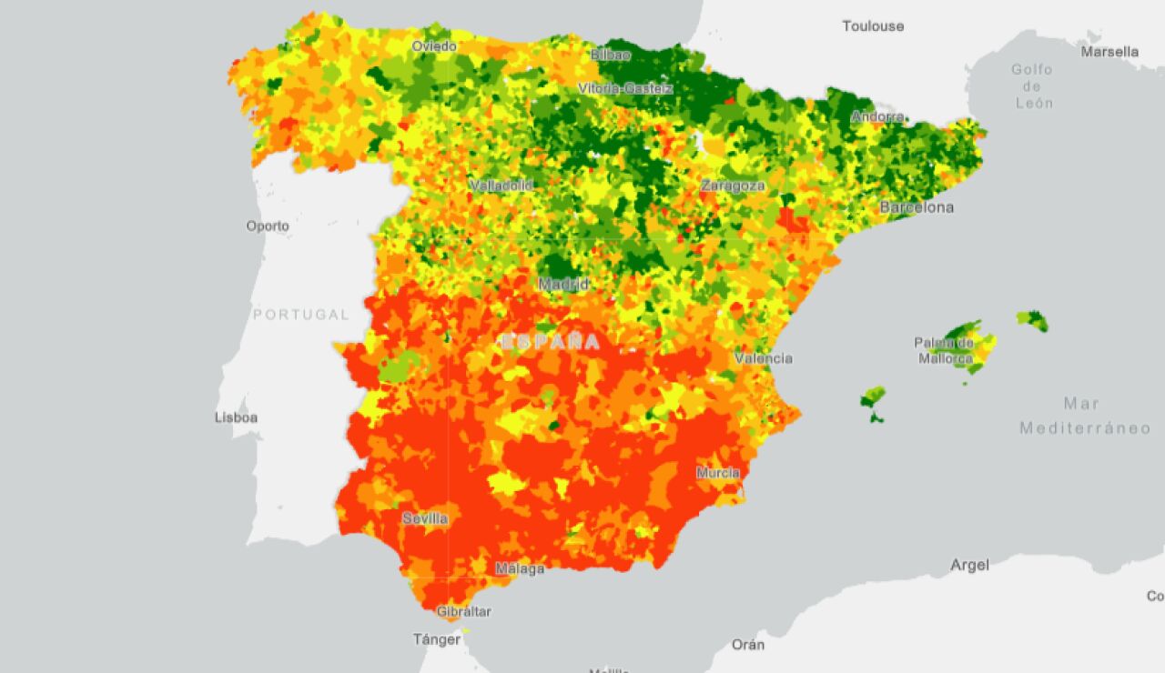 Mapa de la renta en Espa&ntilde;a
