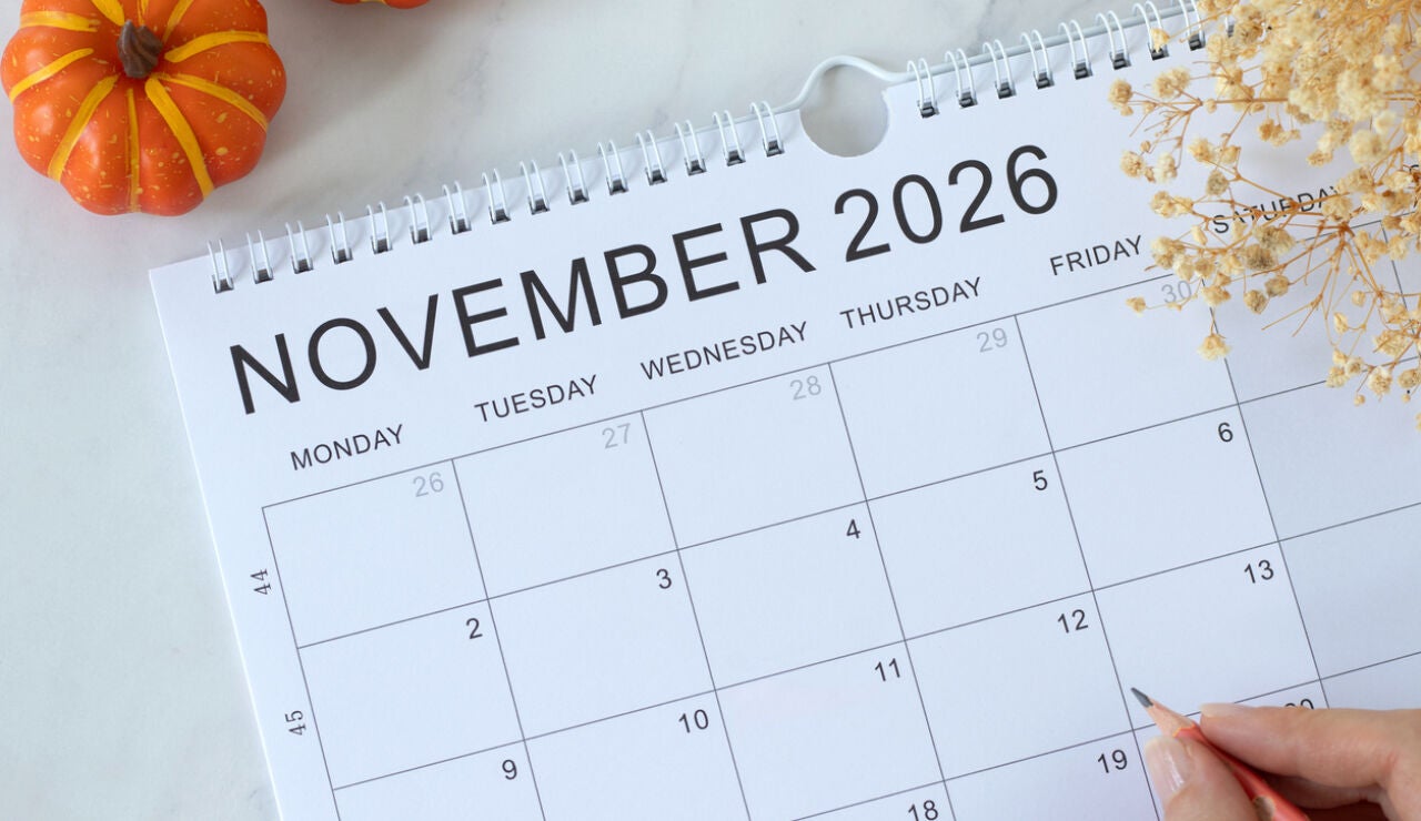 Calendario noviembre 2026