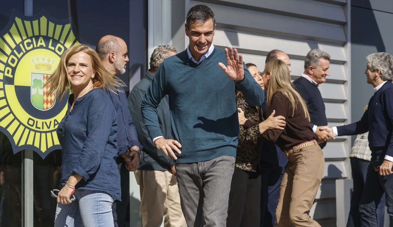 Pedro Sánchez en la zona cero del temporal