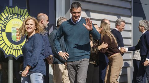 Pedro S&aacute;nchez en la zona cero del temporal