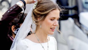 Leopoldina de Liechtenstein en su boda