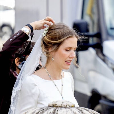 Leopoldina de Liechtenstein en su boda