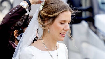 Leopoldina de Liechtenstein en su boda