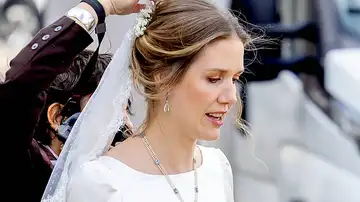 Leopoldina de Liechtenstein en su boda Leopoldina de Liechtenstein en su boda