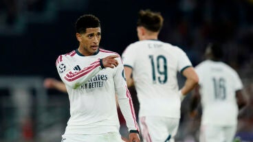 Jude Bellingham celebra un gol con el Real Madrid