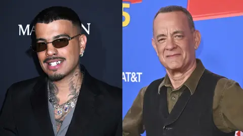 Rauw Alejandro y Tom Hanks Rauw Alejandro y Tom Hanks