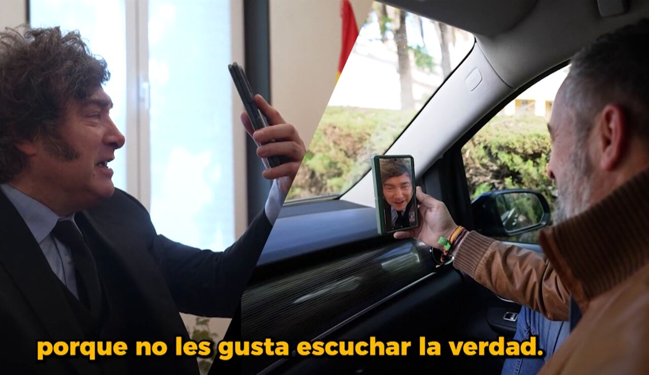 Videollamada entre Milei y Santiago Abascal