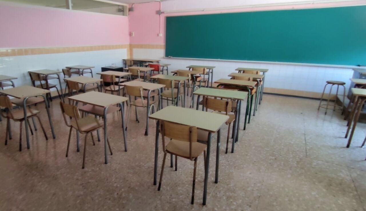 Aula de colegio, imagen de archivo