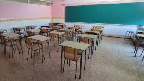 Aula de colegio, imagen de archivo
