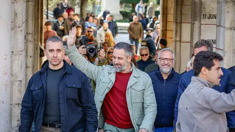 Santiago Abascal en un acto en Burgos Santiago Abascal en un acto en Burgos