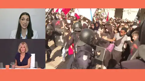 Ana Alarcón sobre las protestas en Galicia Ana Alarcón sobre las protestas en Galicia