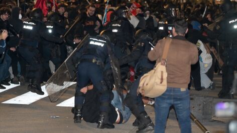 Cargas policiales en A Coru&ntilde;a