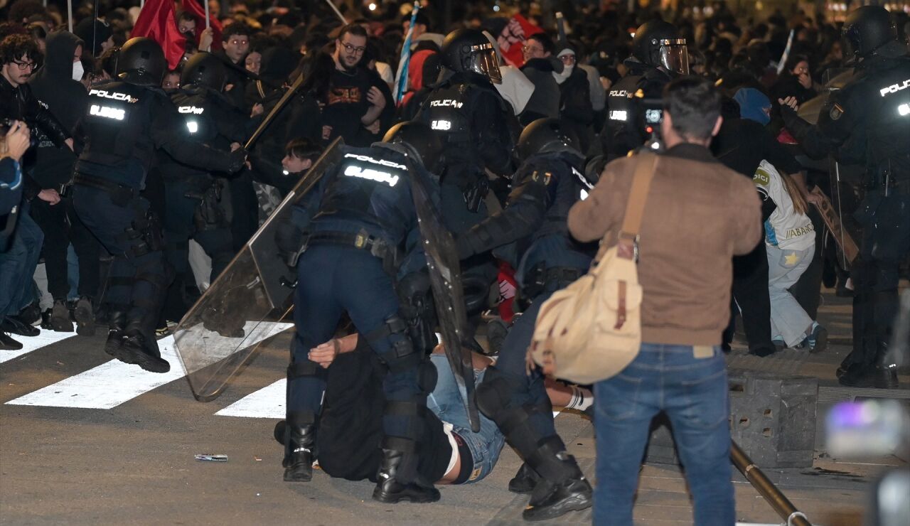 Cargas policiales en A Coru&ntilde;a