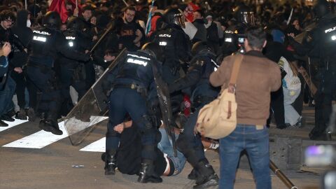 Cargas policiales en A Coru&ntilde;a
