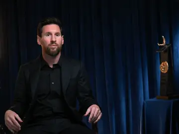 Leo Messi, durante una entrevista con la Agencia EFE este jueves en el Hotel de la Reconquista de Oviedo Leo Messi, durante una entrevista con la Agencia EFE este jueves en el Hotel de la Reconquista de Oviedo