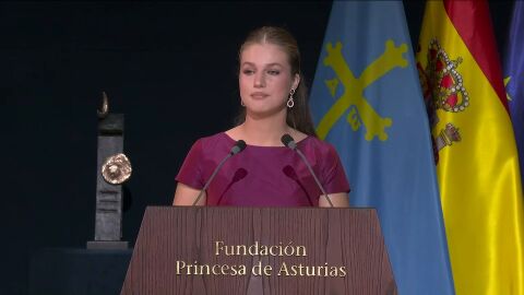 Leonor, en los Premios Princesa de Asturias: "Perseguir la autenticidad frente a lo virtual"