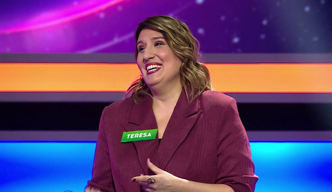 Teresa en La ruleta de la suerte noche