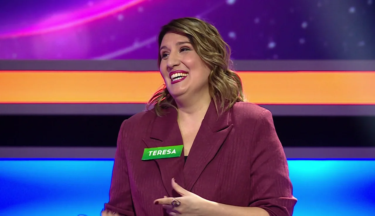 Teresa en La ruleta de la suerte noche