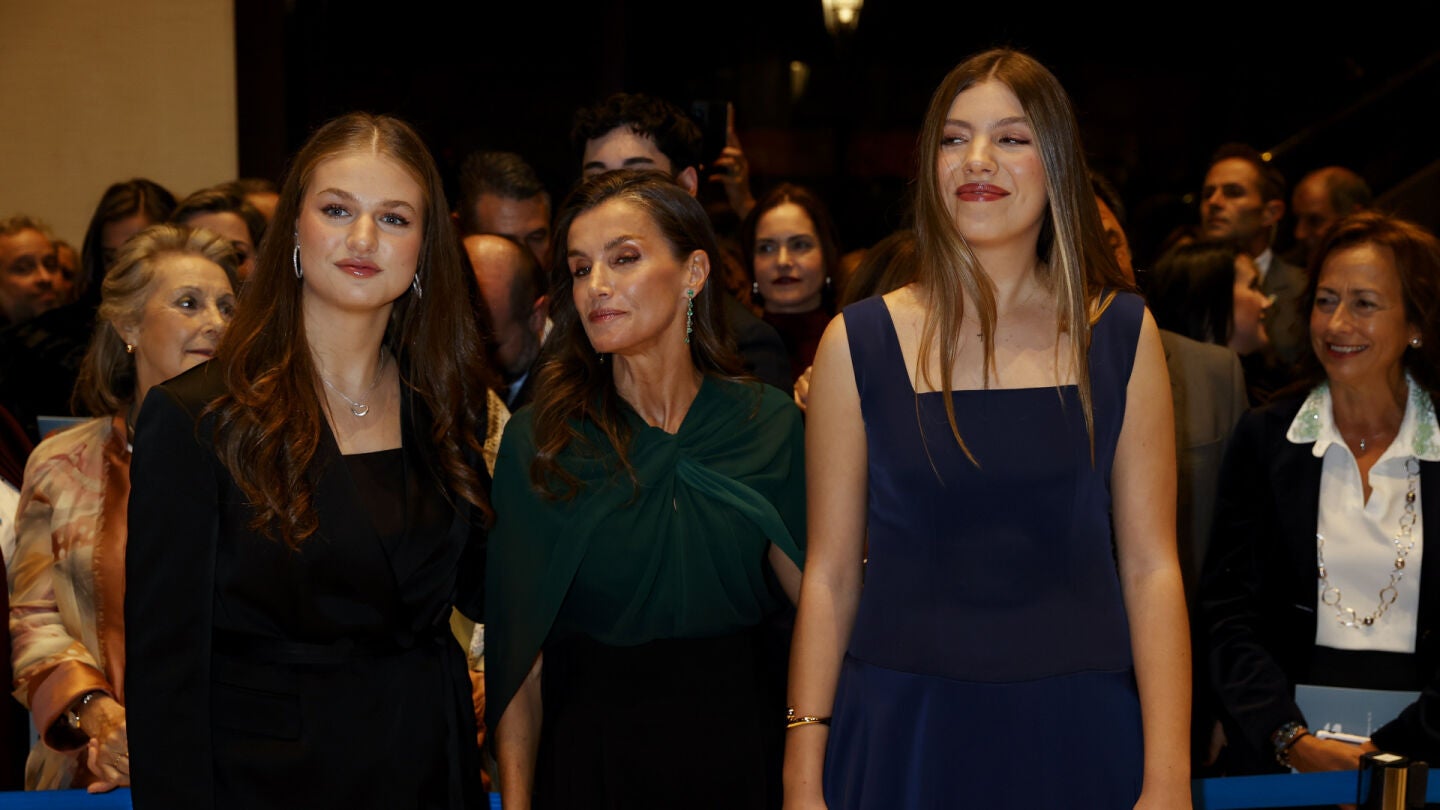 La princesa Leonor, la reina Letizia y la infanta Sof&iacute;a
