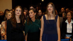 La princesa Leonor, la reina Letizia y la infanta Sof&iacute;a