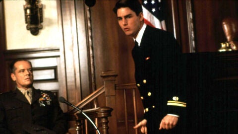 Jack Nicholson y Tom Cruise en Algunos hombres buenos