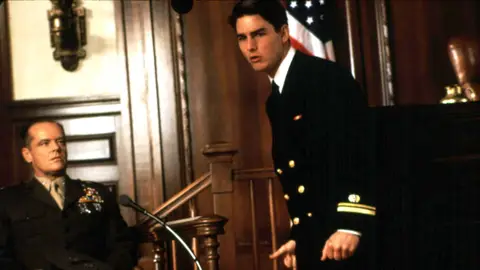 Jack Nicholson y Tom Cruise en Algunos hombres buenos Jack Nicholson y Tom Cruise en Algunos hombres buenos