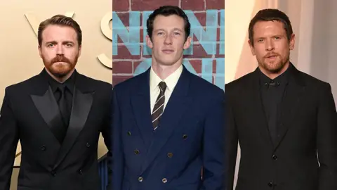 Jack Lowden, Callum Turner y Jack O'Connell Jack Lowden, Callum Turner y Jack O'Connell