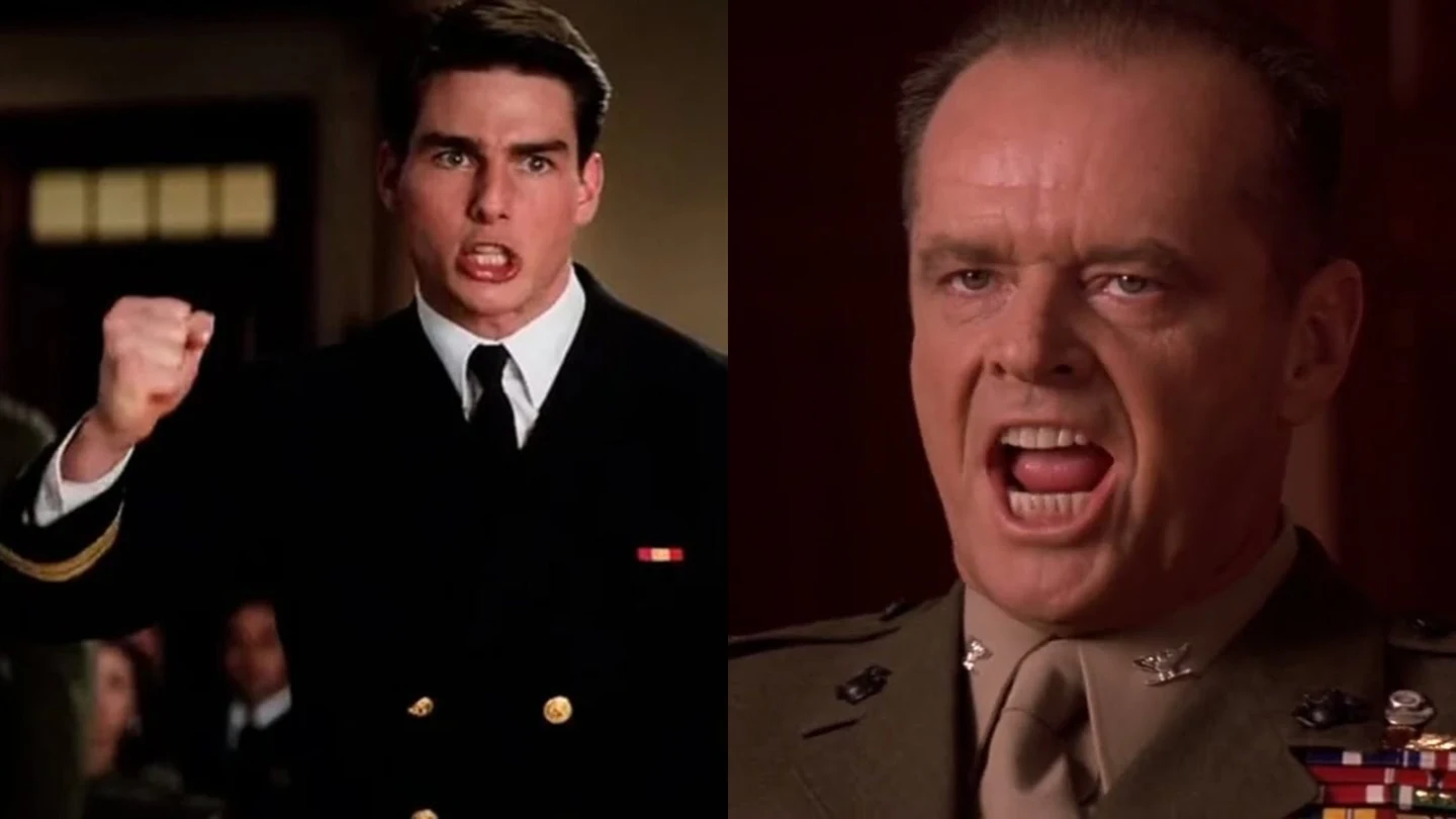 Tom Cruise y Jack Nicholson en Algunos hombres buenos Tom Cruise y Jack Nicholson en Algunos hombres buenos