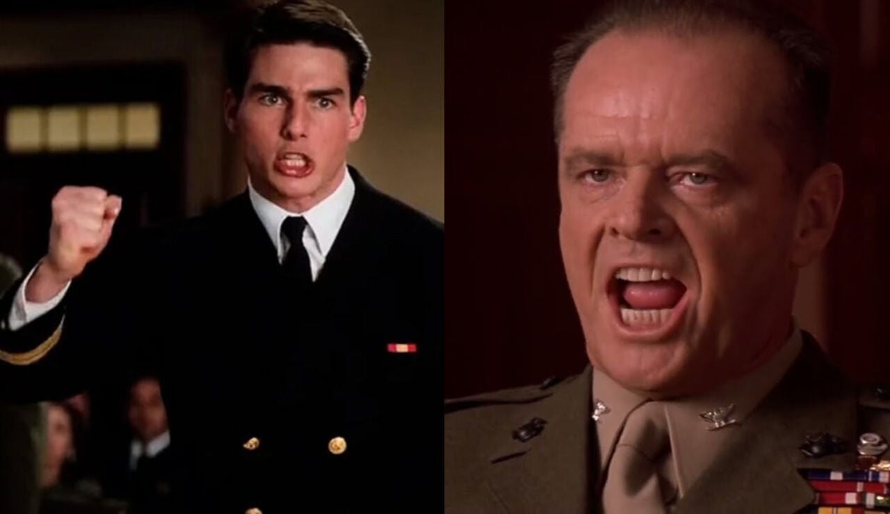 Tom Cruise y Jack Nicholson en Algunos hombres buenos
