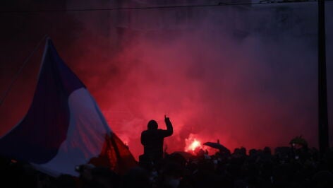 Manifestaciones en Francia a 24 de octubre.