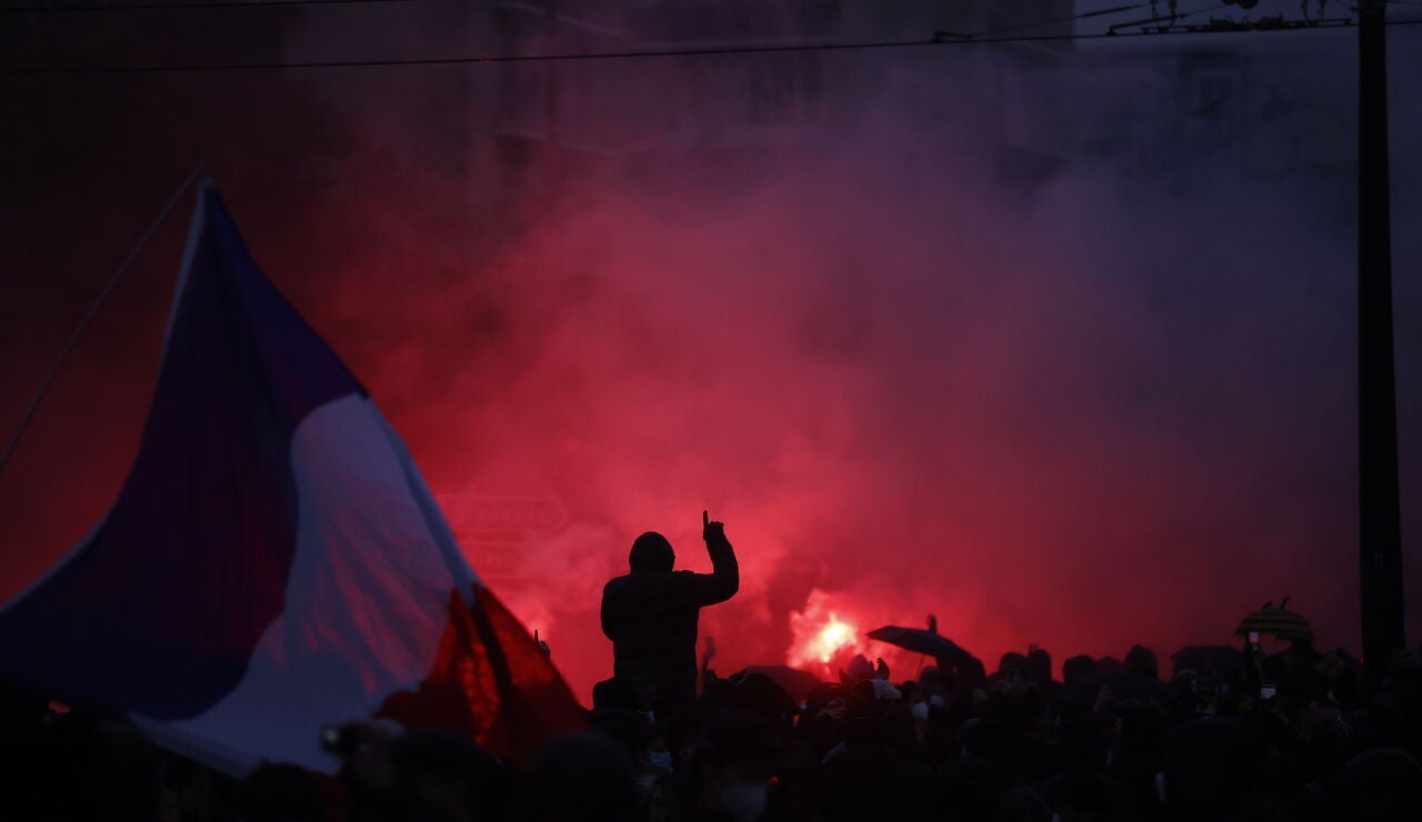 Manifestaciones en Francia a 24 de octubre.