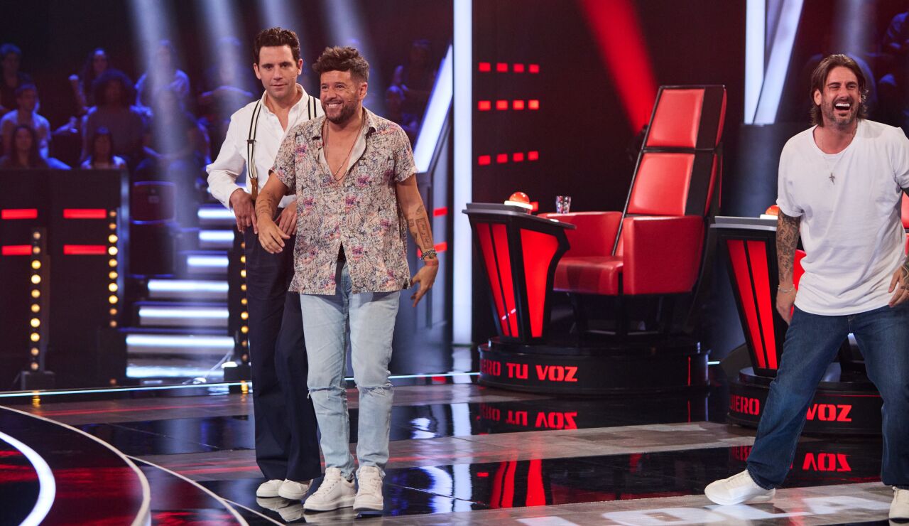 Pablo L&oacute;pez, Mika y Melendi en La Voz
