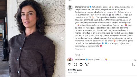 La reflexión de Blanca Romero