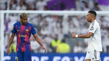 Lamine Yamal y Kylian Mbapp&eacute; en El Cl&aacute;sico 