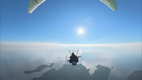 Nico Aubert cruza los Pirineos en solitario en su paramotor: 773 km en cinco días Nico Aubert cruza los Pirineos en solitario en su paramotor: 773 km en cinco días