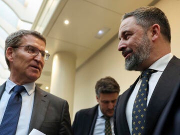Imagen de Alberto N&uacute;&ntilde;ez Feij&oacute;o y Santiago Abascal