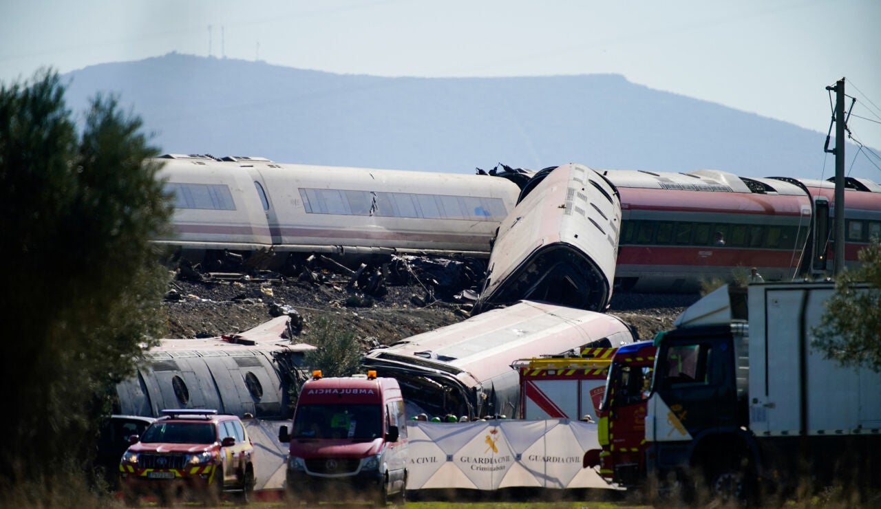 Imagen de los dos trenes accidentados (AVE e Iryo) en Urda, Toledo