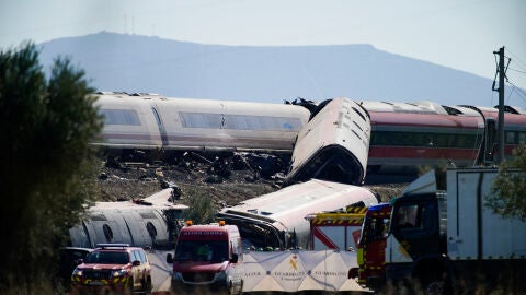 Imagen de los dos trenes accidentados (AVE e Iryo) en Urda, Toledo