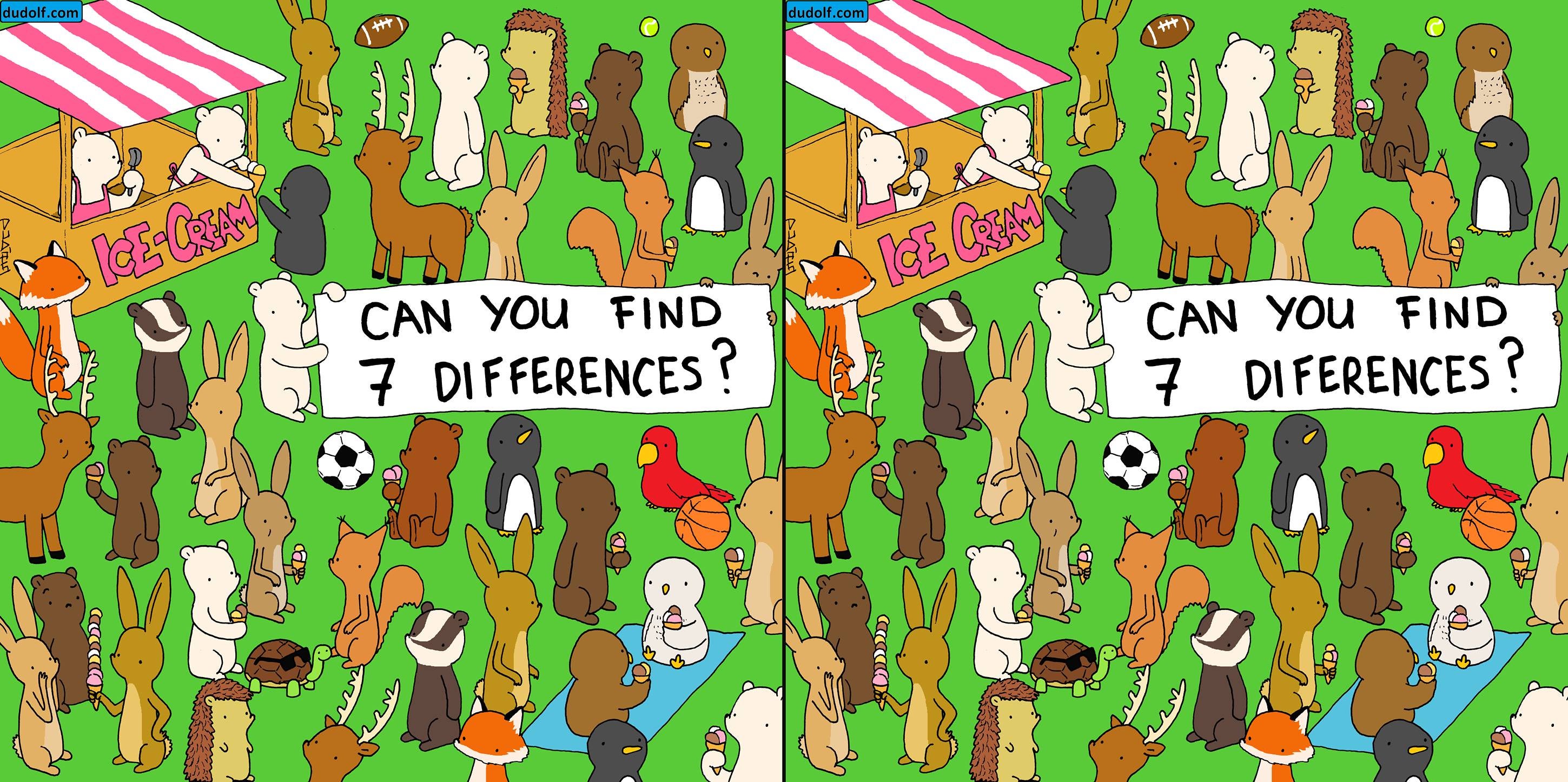 Puedes encontrar las siete diferencias? | LIOPARDO