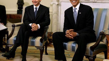Reunión de Obama y Zapatero