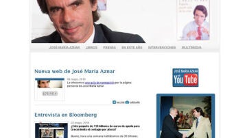 Nueva página web de José María Aznar