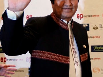 Conferencia de Evo Morales, presidente de Bolivia