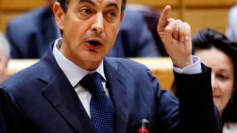Zapatero en el Senado Zapatero en el Senado