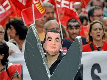Manifestación en la huelga de funcionarios Manifestación en la huelga de funcionarios