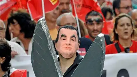 Manifestación en la huelga de funcionarios Manifestación en la huelga de funcionarios