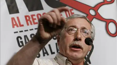 Fernandez Toxo durante un mitin Fernandez Toxo durante un mitin