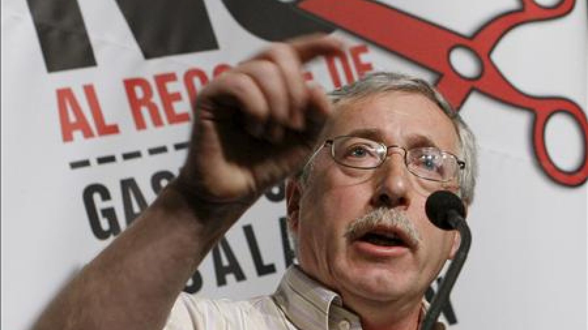 Fernandez Toxo durante un mitin